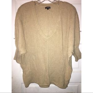 Express sweater. Tan. Size medium. New, not worn.